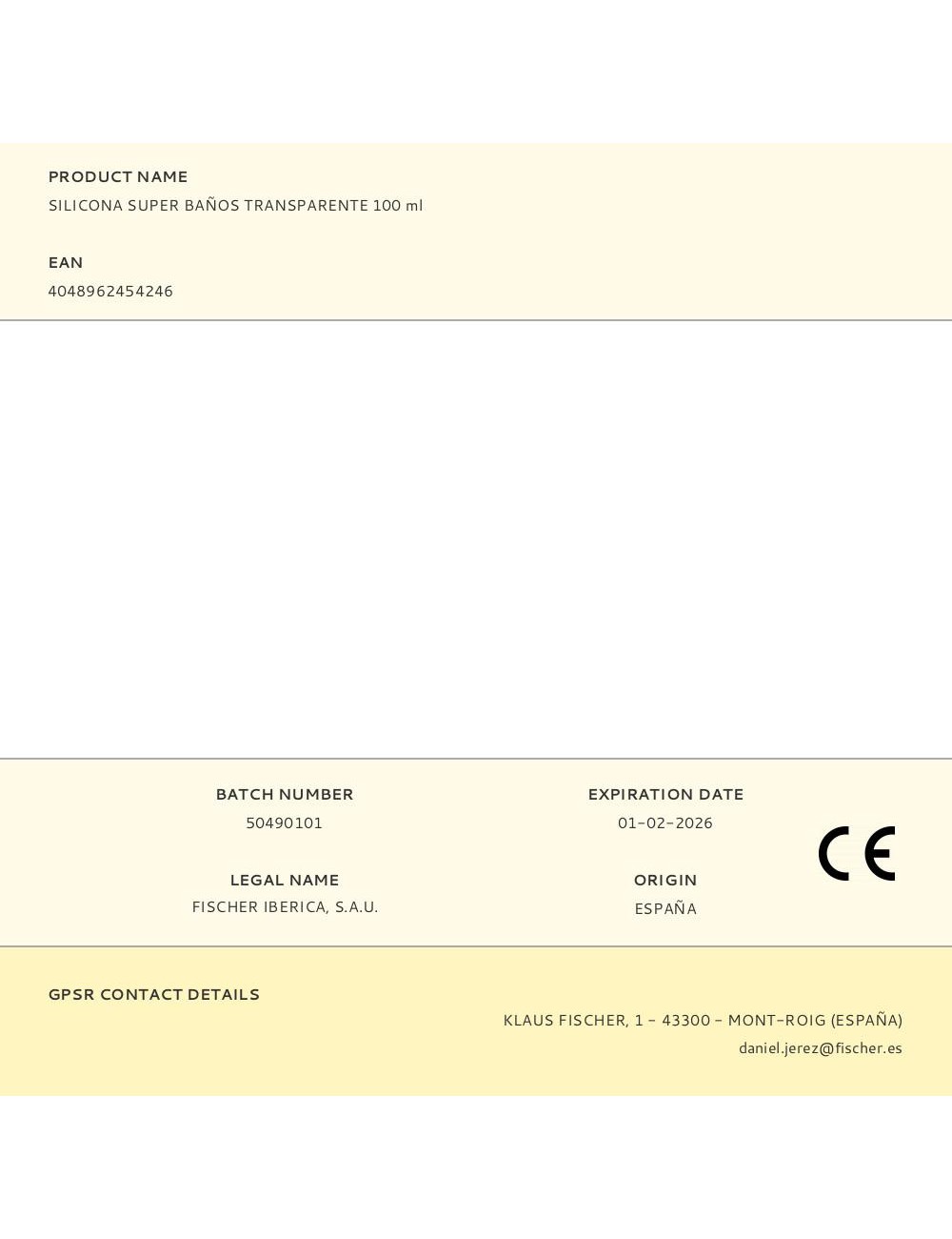 Silicona super baños transparente 100 ml