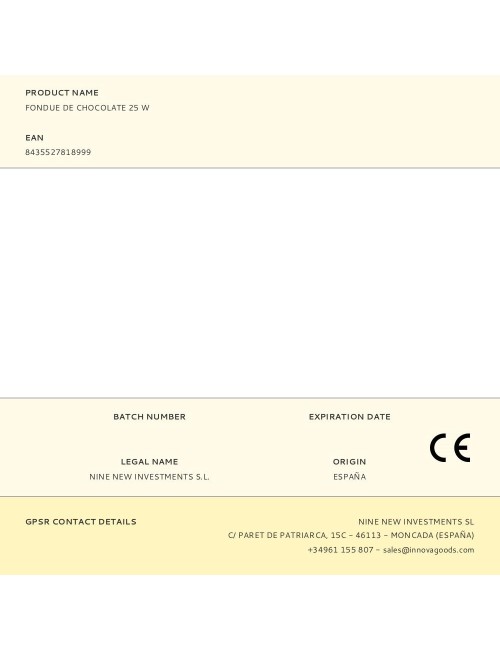 Fondue de chocolate 25 w