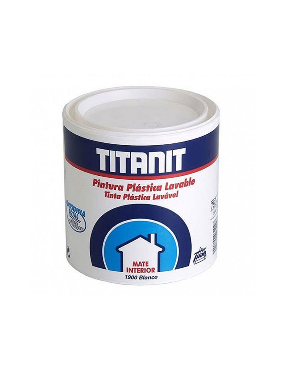 Pintura plástica vinílica interior lavable blanco mate 750 ml