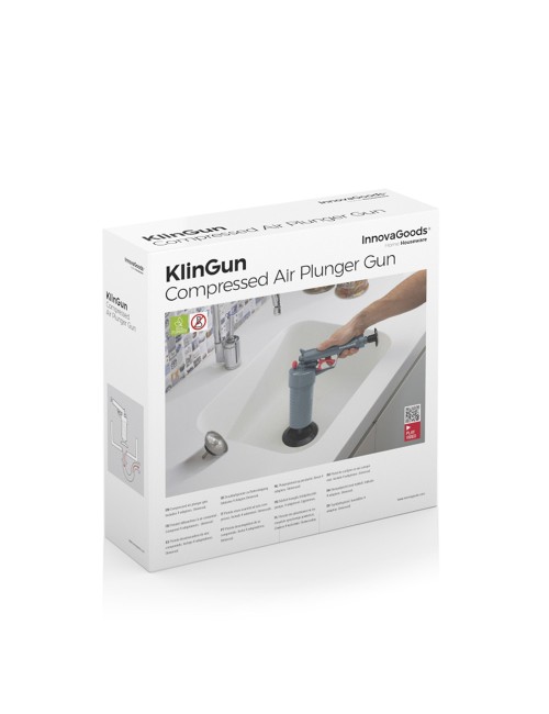 Pistola desatascadora de aire comprimido