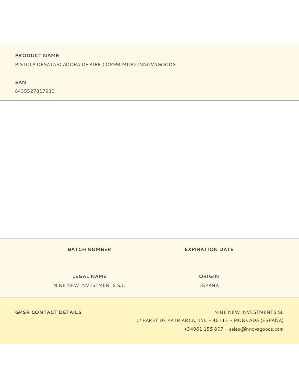 Pistola desatascadora de aire comprimido