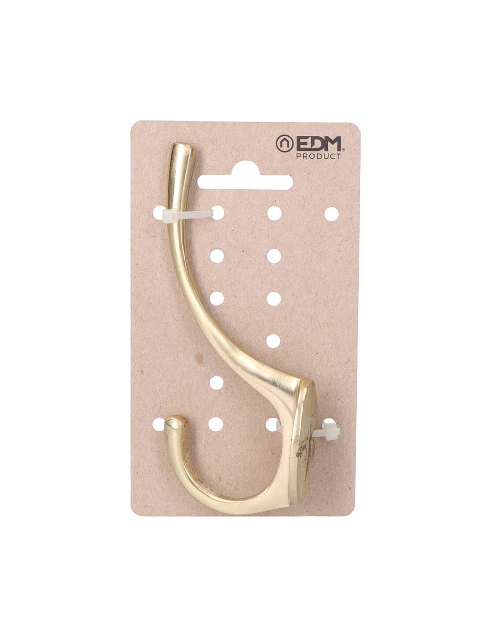 Colgador de latón pulido 13 x 5 cm