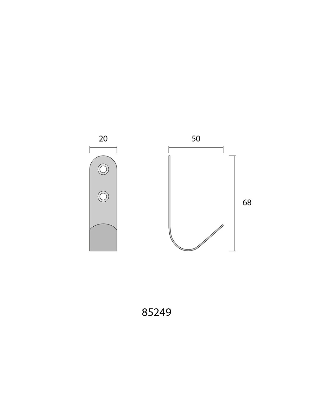 Colgador de inox mate