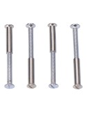 Tornillos ensamble níquel, 4 uds