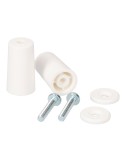 Topes para persiana blanco 40 mm largo, 2 unidades