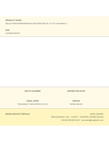 Bolso portaherramientas encofrador