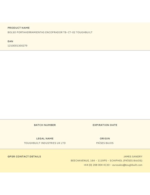 Bolso portaherramientas encofrador