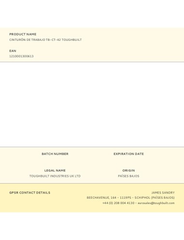 Cinturón de trabajo