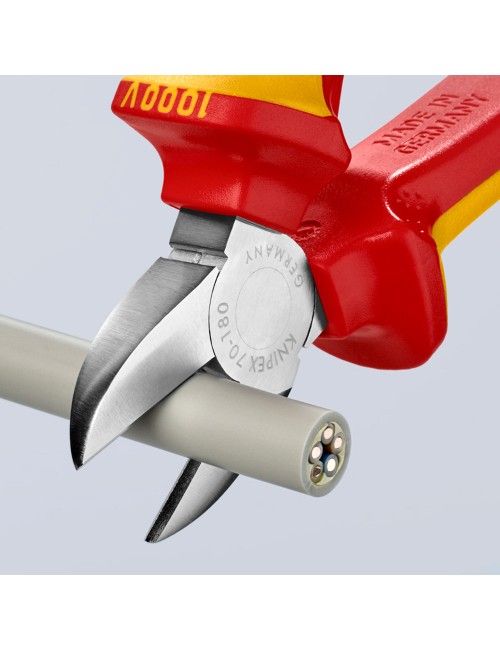 Alicates de corte diagonal 180 x 56 x 20 mm