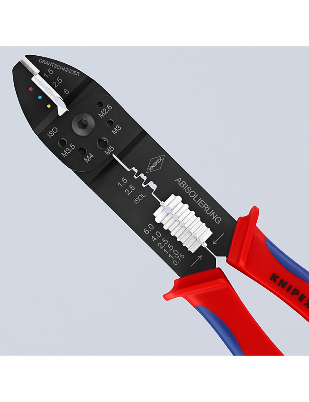 Alicates para entallar terminales 240 x 62 x 25 mm