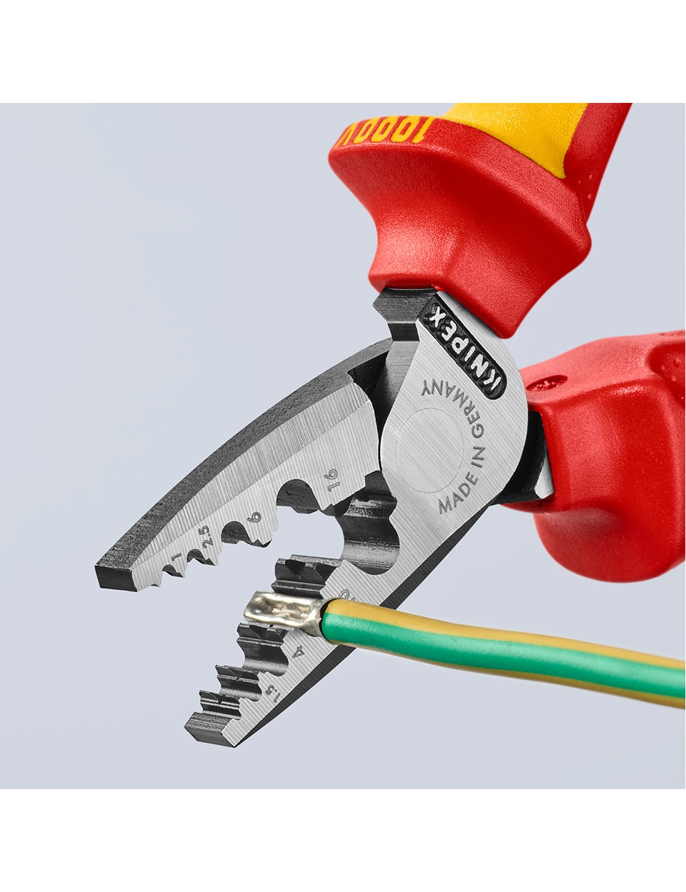 Alicates para entallar punteras 180 x 56 x 28 mm