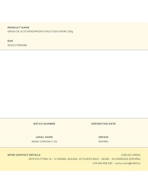 Grasa de alto rendimiento multiuso specialist 150 g