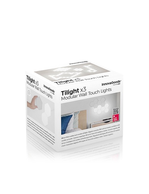 Paneles de led modulares magnéticos y táctiles, 3 unidades