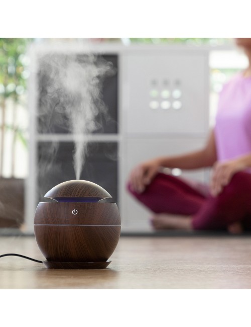 Humidificador difusor de aromas dark walnut
