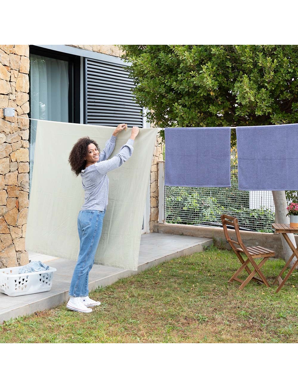 Tendedero retráctil raclox , tendido 4 m