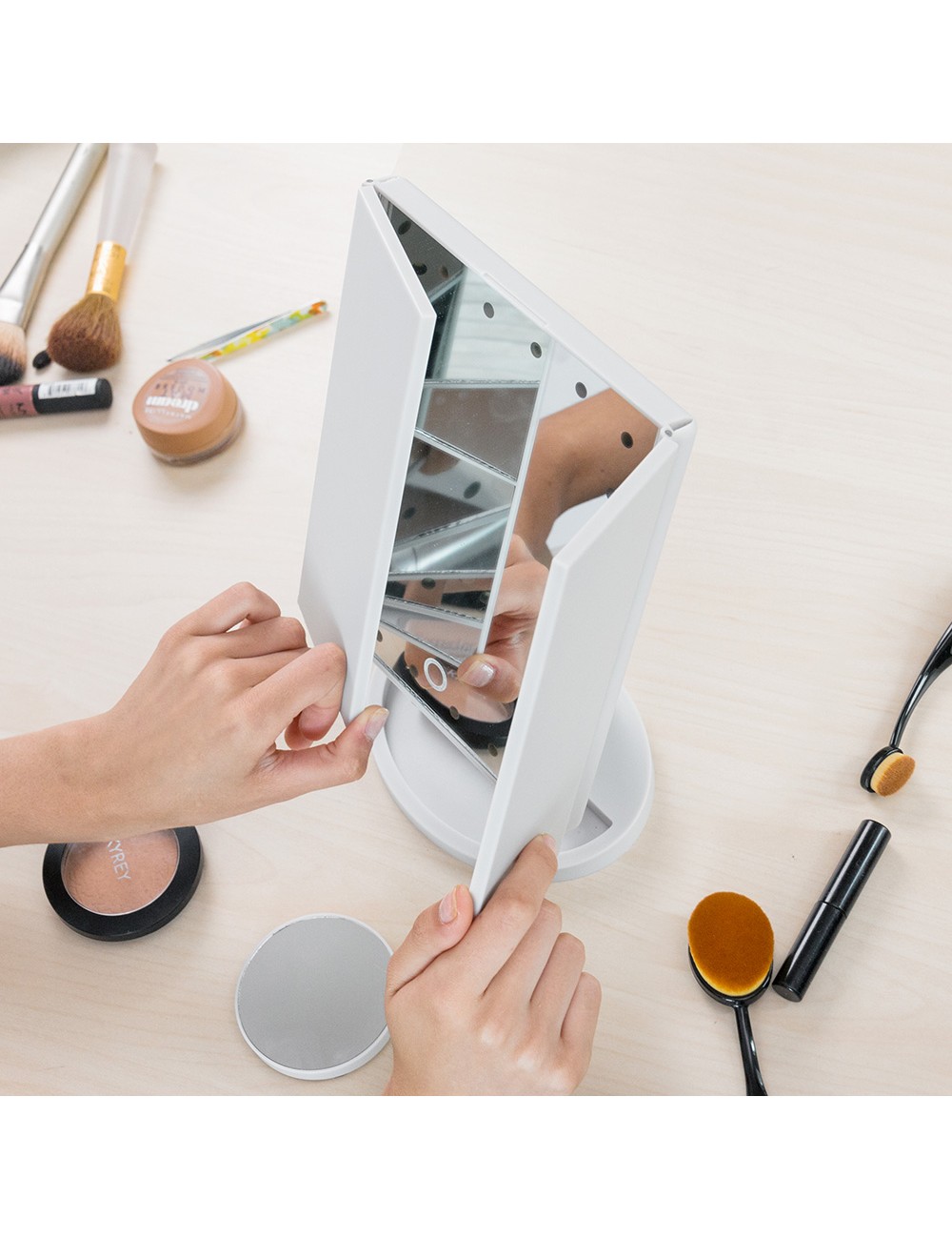 Espejo led de aumento 4 en 1