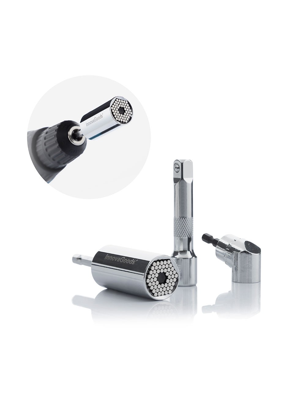 Llave de vaso universal con accesorios uniscrew