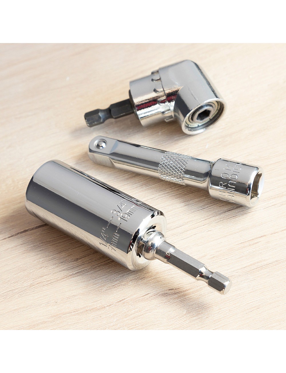 Llave de vaso universal con accesorios uniscrew