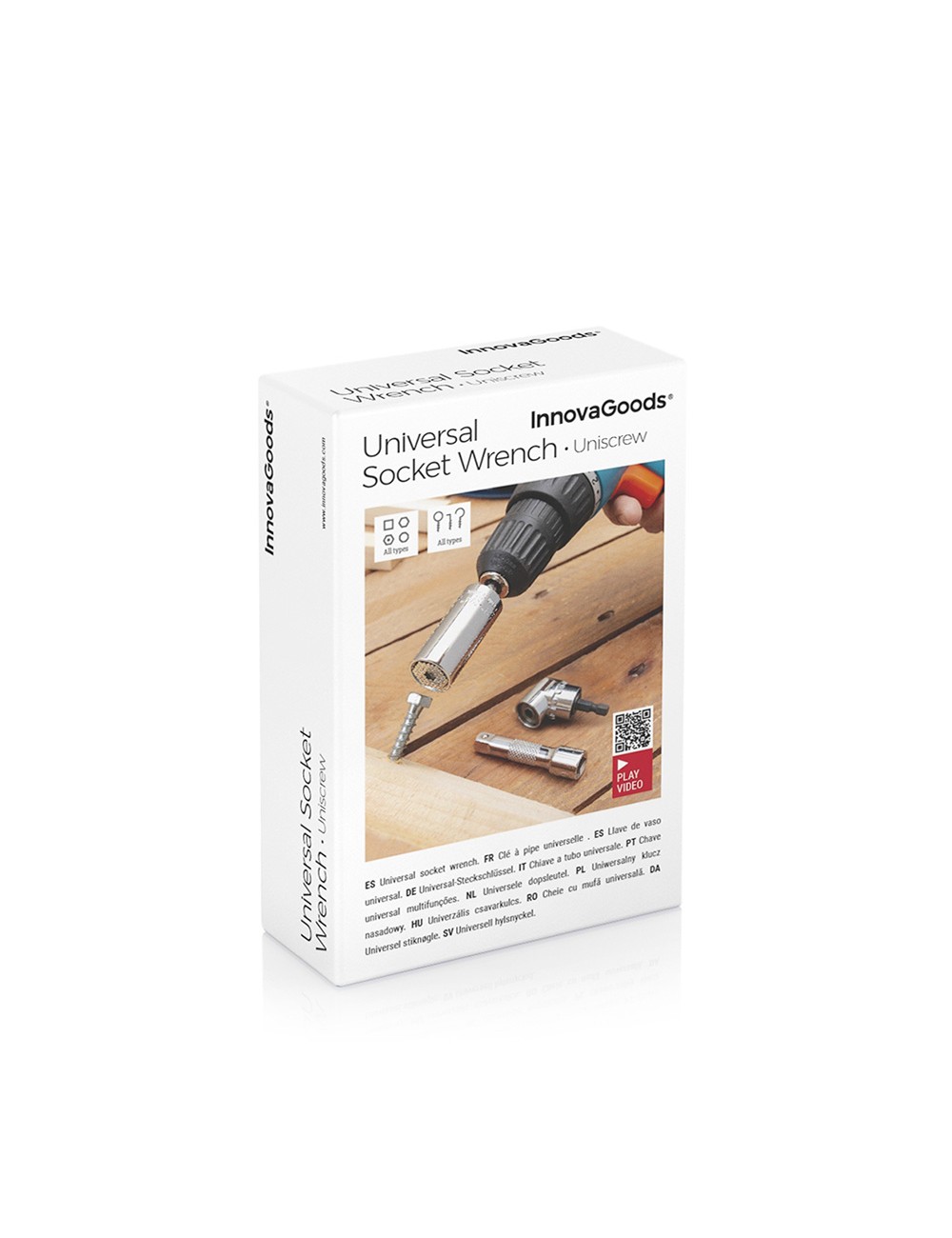 Llave de vaso universal con accesorios uniscrew