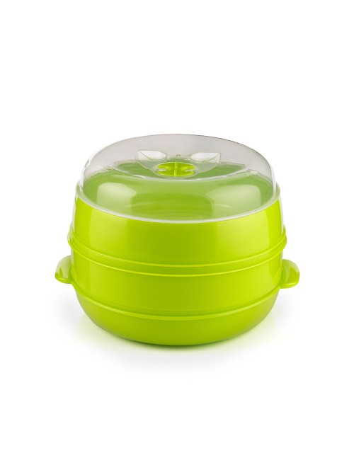 Vaporera doble para microondas fresh ø22 x 12/17 cm