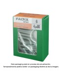 Hembrilla abierta zincado 4,5 x 80 mm, caja m 6 uds