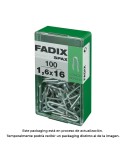 Caja s 100 unid. grampillones cinc 1,6x16mm fadix