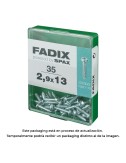 Caja m 35 unid. tornillo rosca chapa cr cinc 2,9x13mm fadix