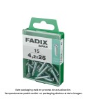 Caja m 15 unid. tornillo rosca chapa cp cinc 4,2x25mm fadix