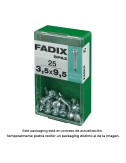 Caja s 25 unid. tornillo rosca chapa cr autot. 3,5x9,5mm fadix
