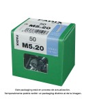 Caja l 50 unid. tornillo metrica cp m 5x20mm fadix