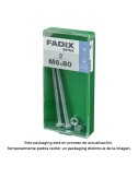 Caja m 2 unid. tornillo metrica cab hex+tuerca cinc m 6x80mm fadix