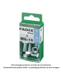 Caja s 4 unid. tornillo metrica cab hex+tuerca cinc m 8x16mm fadix