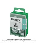 Caja m 25 unid. tuerca mariposa cinc m 8 fadix