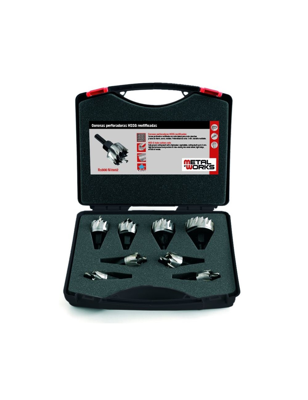 JGO CORONAS PERFORADORAS MWCP6 - 16-30 6PZ JGO CORONAS PERFORADAS HSS 6P
