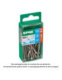 Caja 30 unid. tornillo madera spax cabeza plana inox a2 3,5x40mm spax