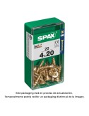 Caja 20 unid. tornillo madera cabeza plana yellox 4,0x20mm spax