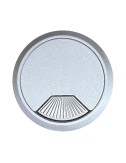 Tapón pasacables tpc01 ø60 x 22 mm plata, blister