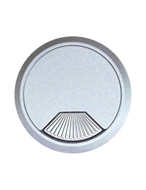 Tapón pasacables tpc01 ø60 x 22 mm plata, blister