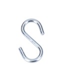 Gancho en forma de s 40 mm zincado, 4 uds