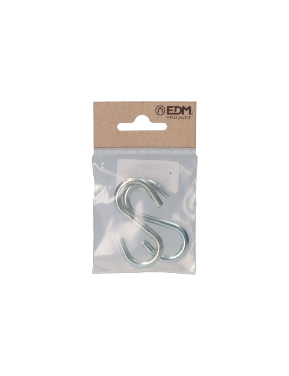 Gancho en forma de s 60 mm zincado, 2 uds