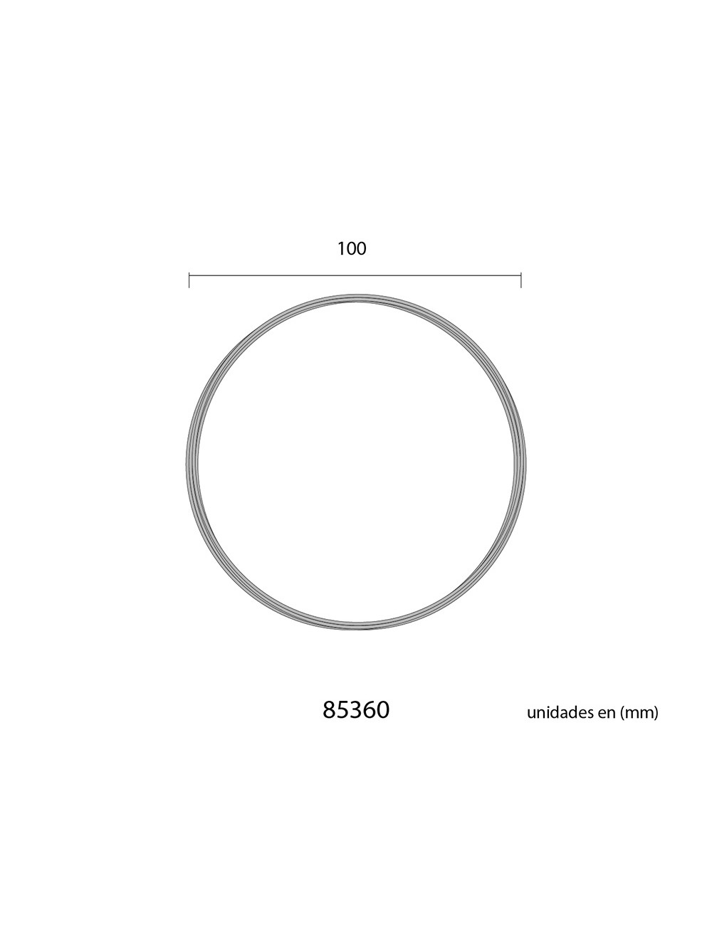 Alambre aluminio plata, calibre ø1,5 mm x 5 m
