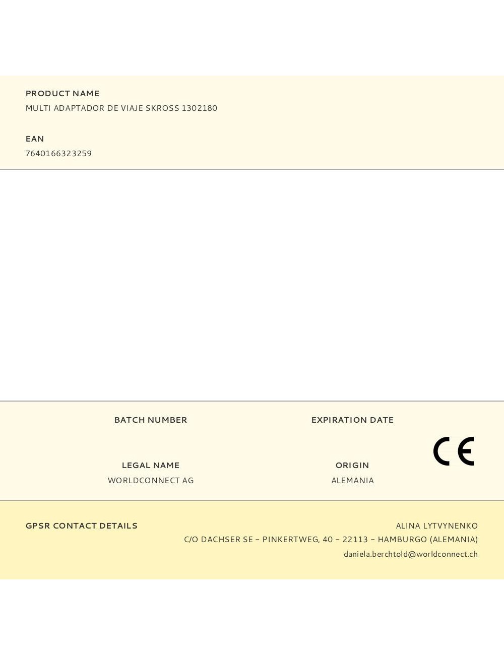 Multi adaptador de viaje skross 1302180