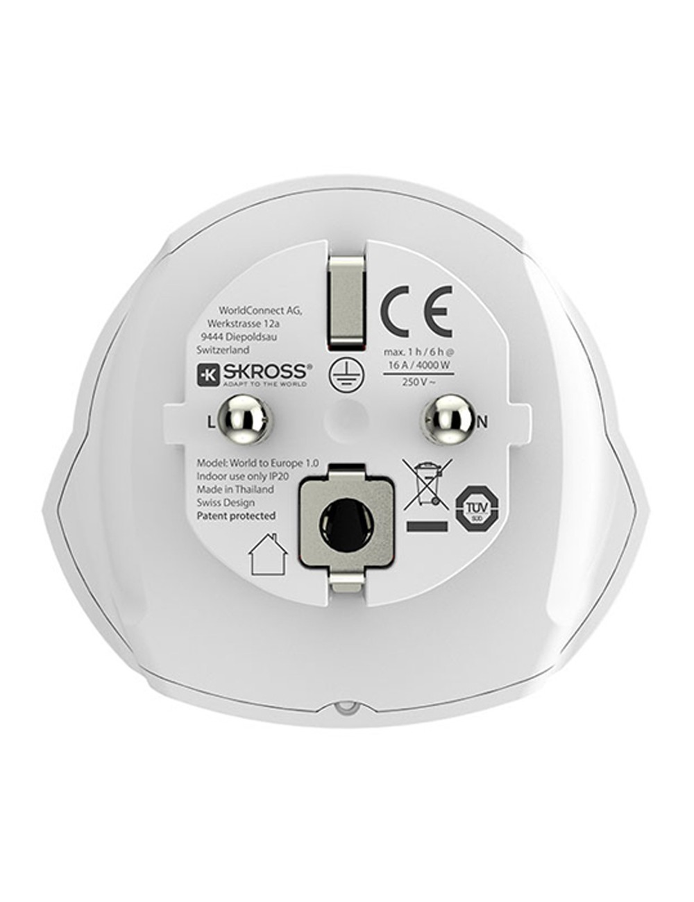 Adaptador mundial a europa skross 1500211-e