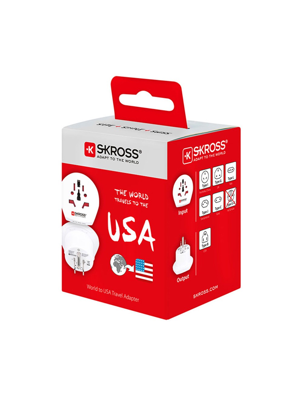 Adaptador mundial a estados unidos skross 1500221-e