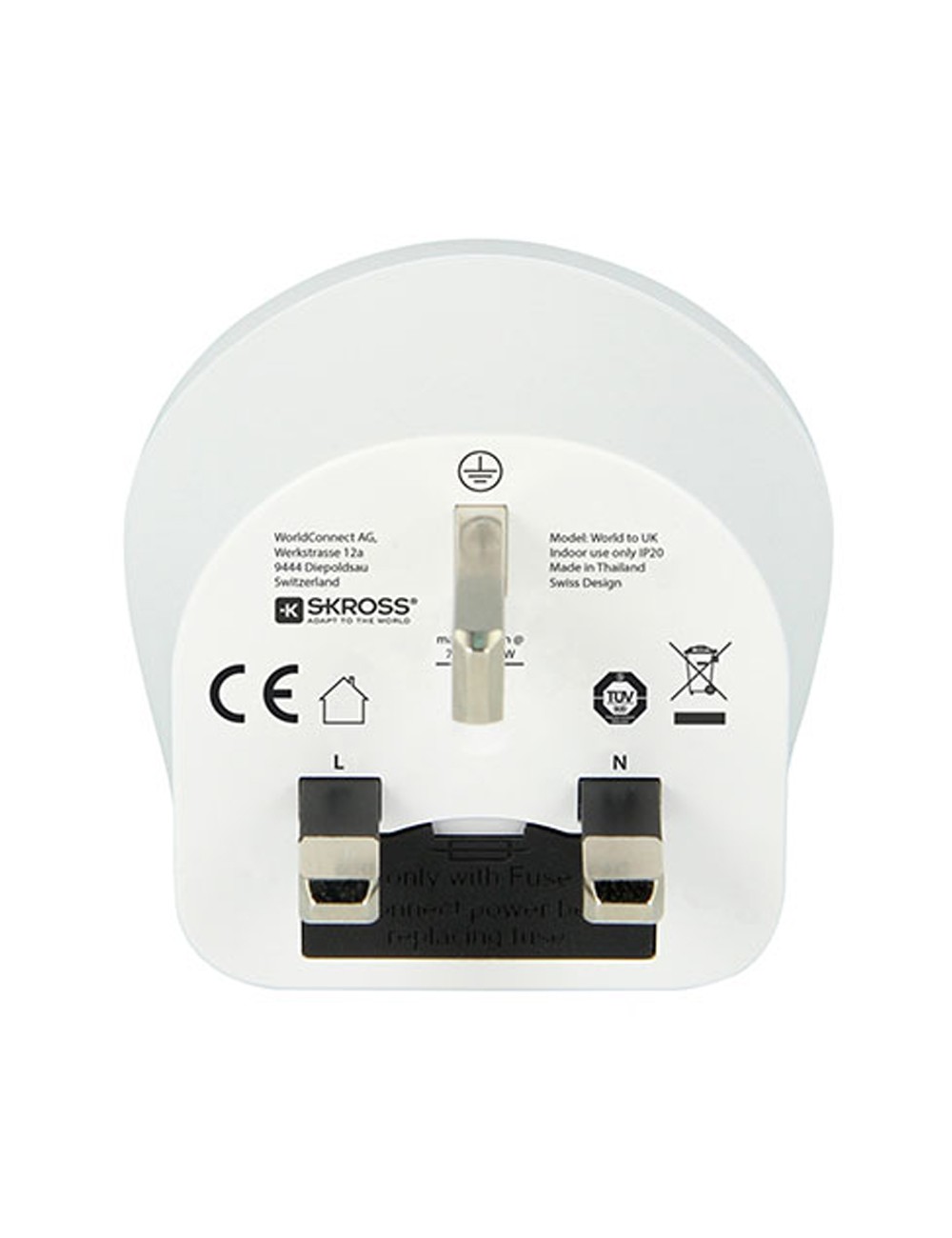 Adaptador mundial a reino unido skross 1500225-e