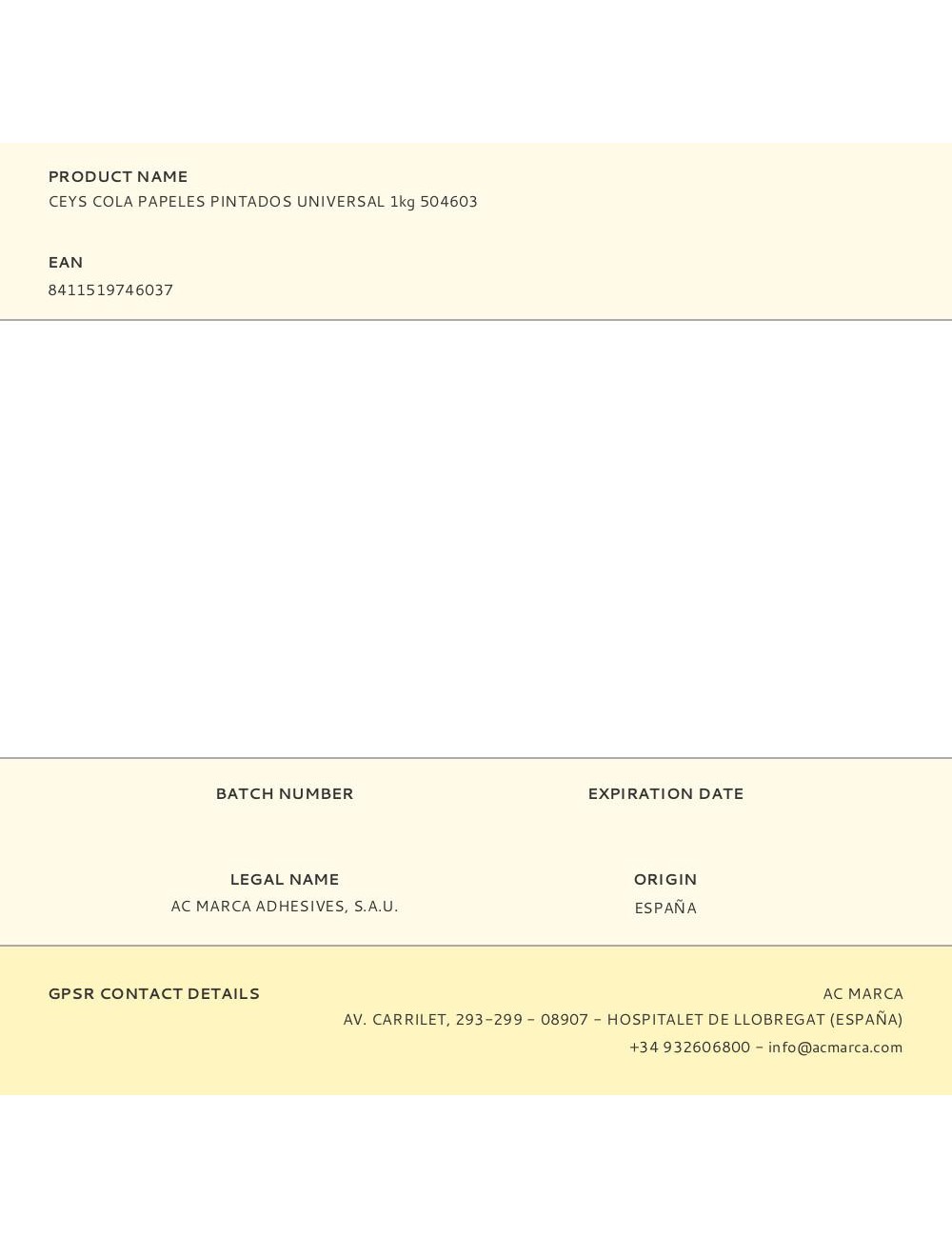 Cola universal papeles pintado 1 kg