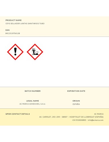 Sellador stop moho juntas sanitarios acabado cemento blanco 125 ml