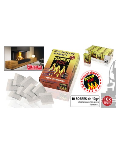 Deshollinador sin-hollin caja con 10 sobres