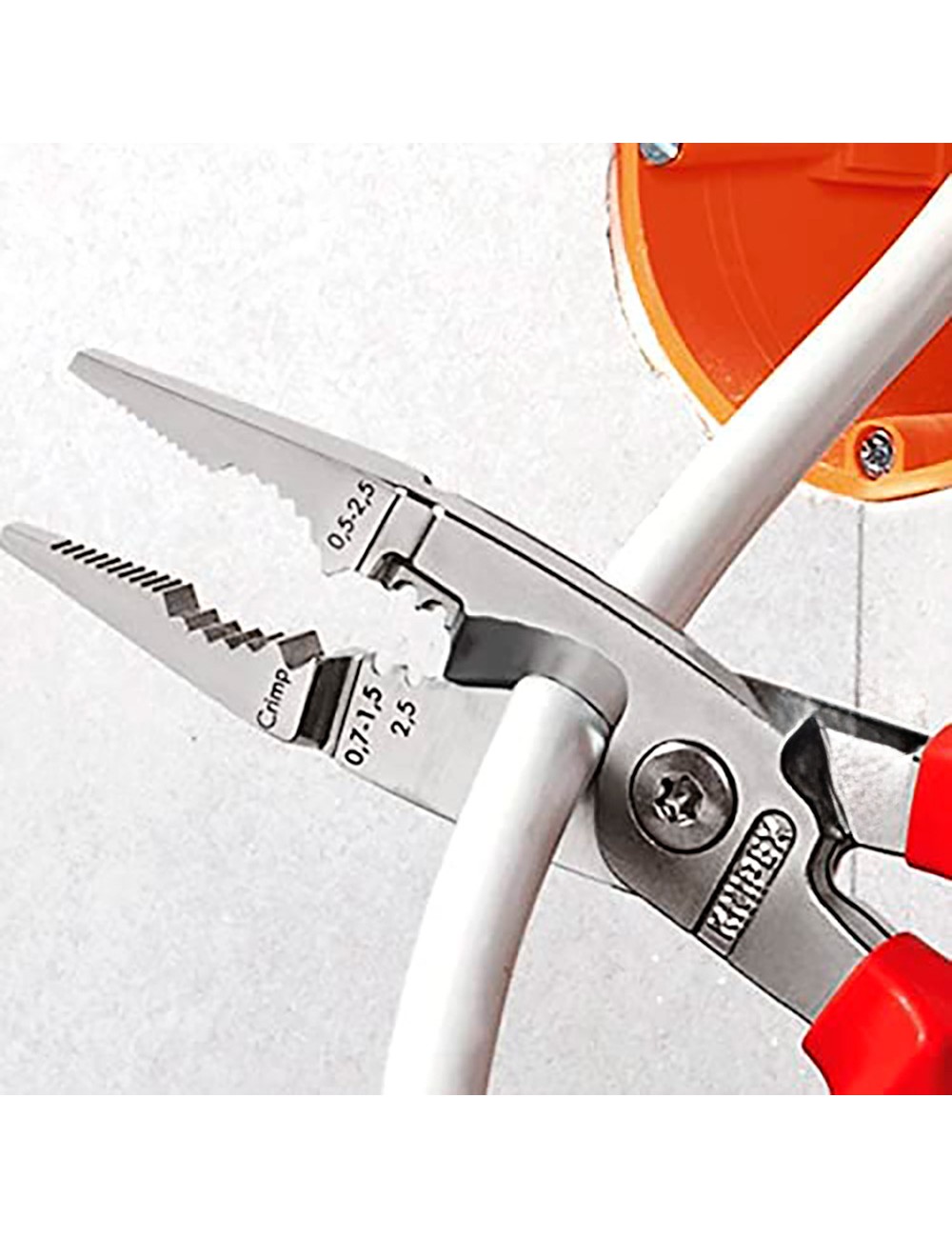 Alicates para instalaciones eléctricas cromado 200 mm