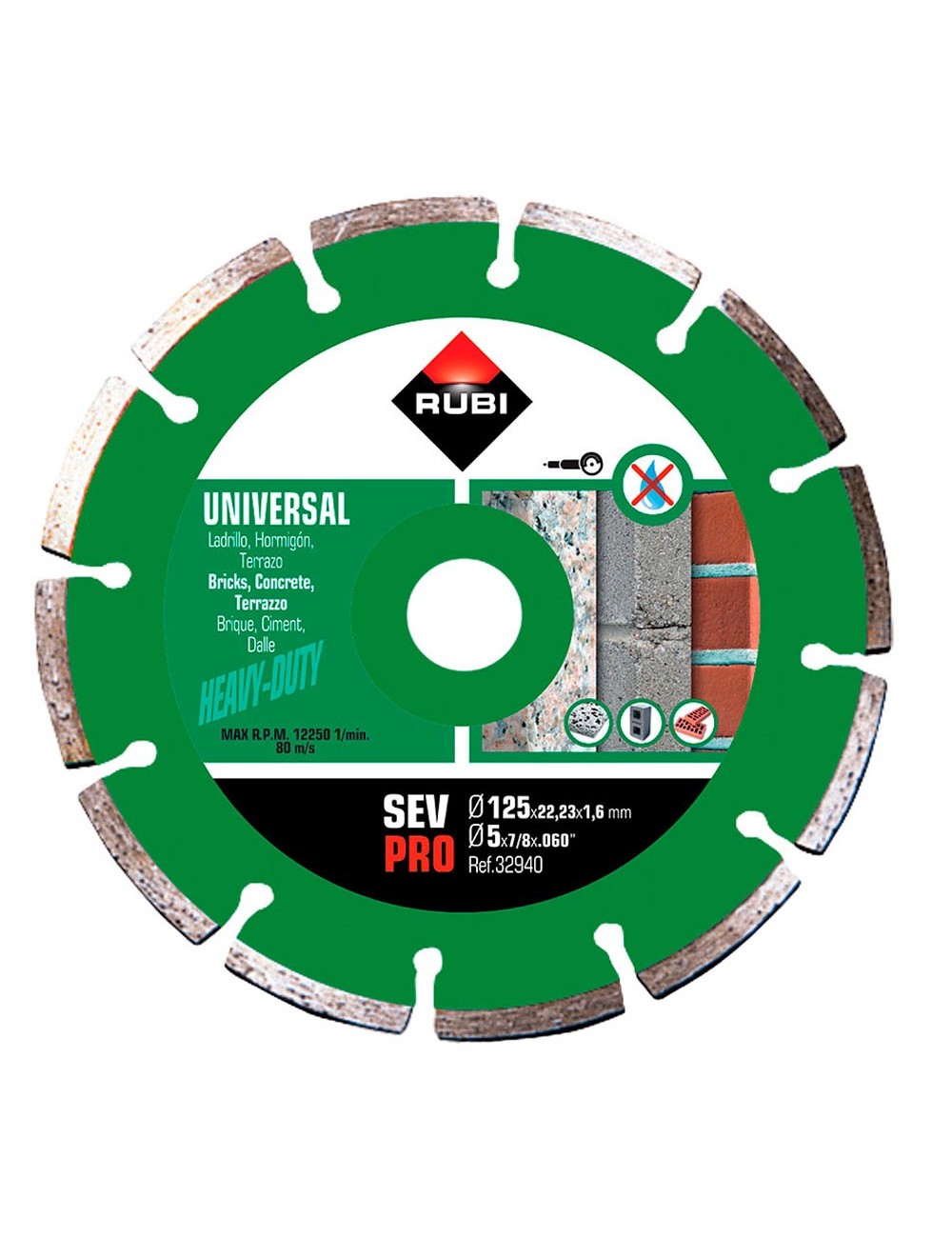 Disco diamantado sev pro ø125 mm